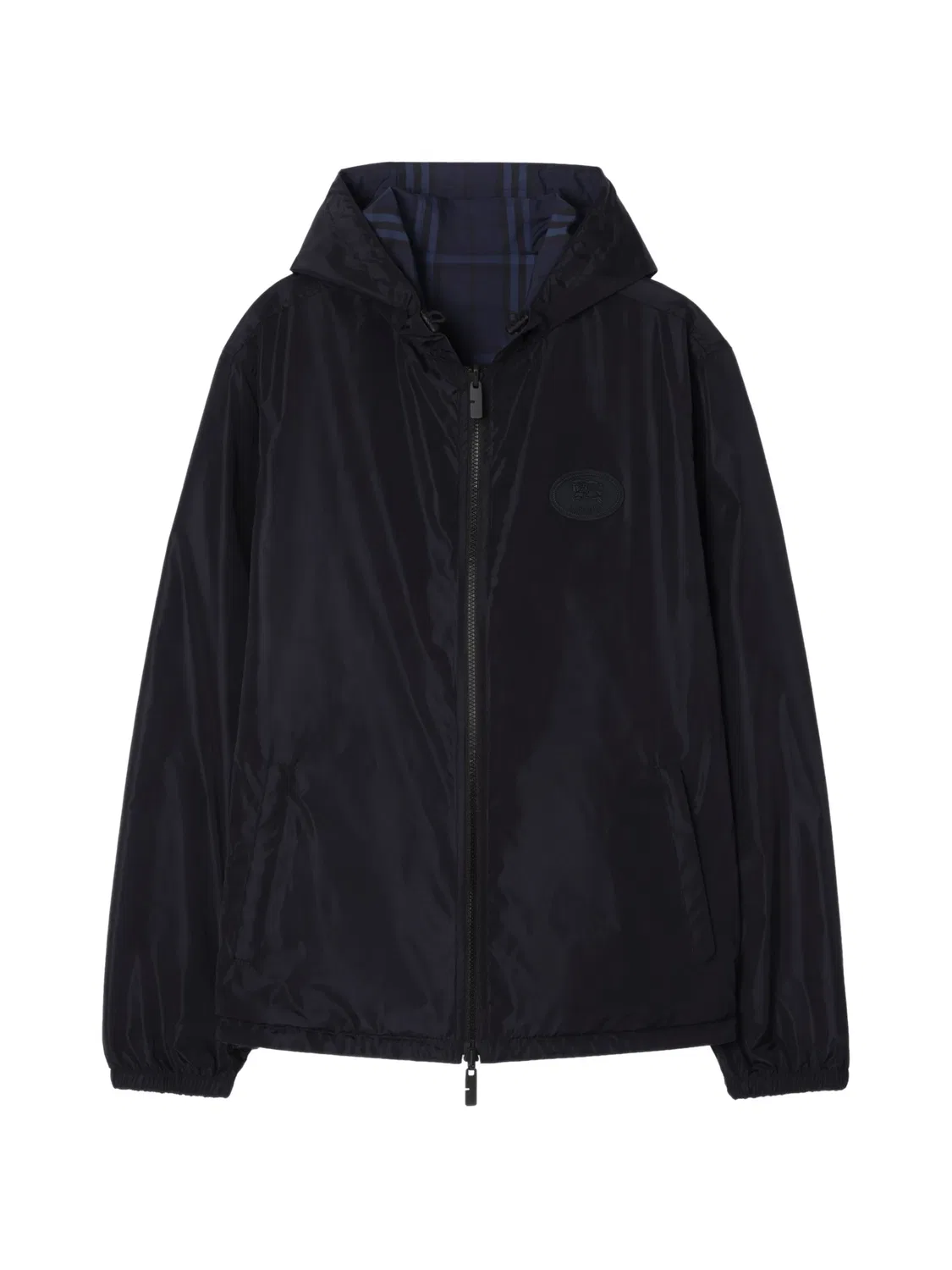Двусторонняя клетчатая куртка Newport с капюшоном Burberry, синий