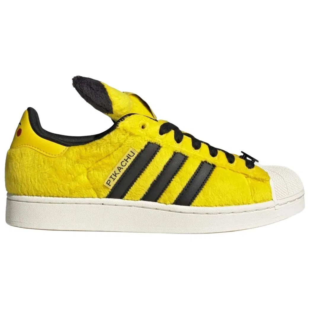 Детские кроссовки для скейтбординга с низким верхом SUPERSTAR, Adidas Originals, Yellow Black — фото 3
