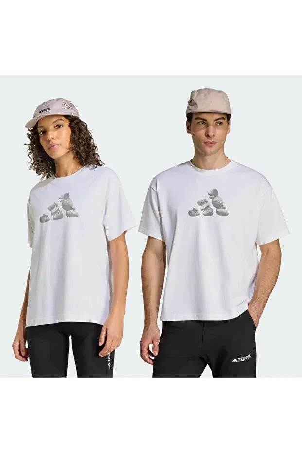 Женская футболка с принтом U Rocks G T Unisex T-Shirt KB9625 Adidas, White