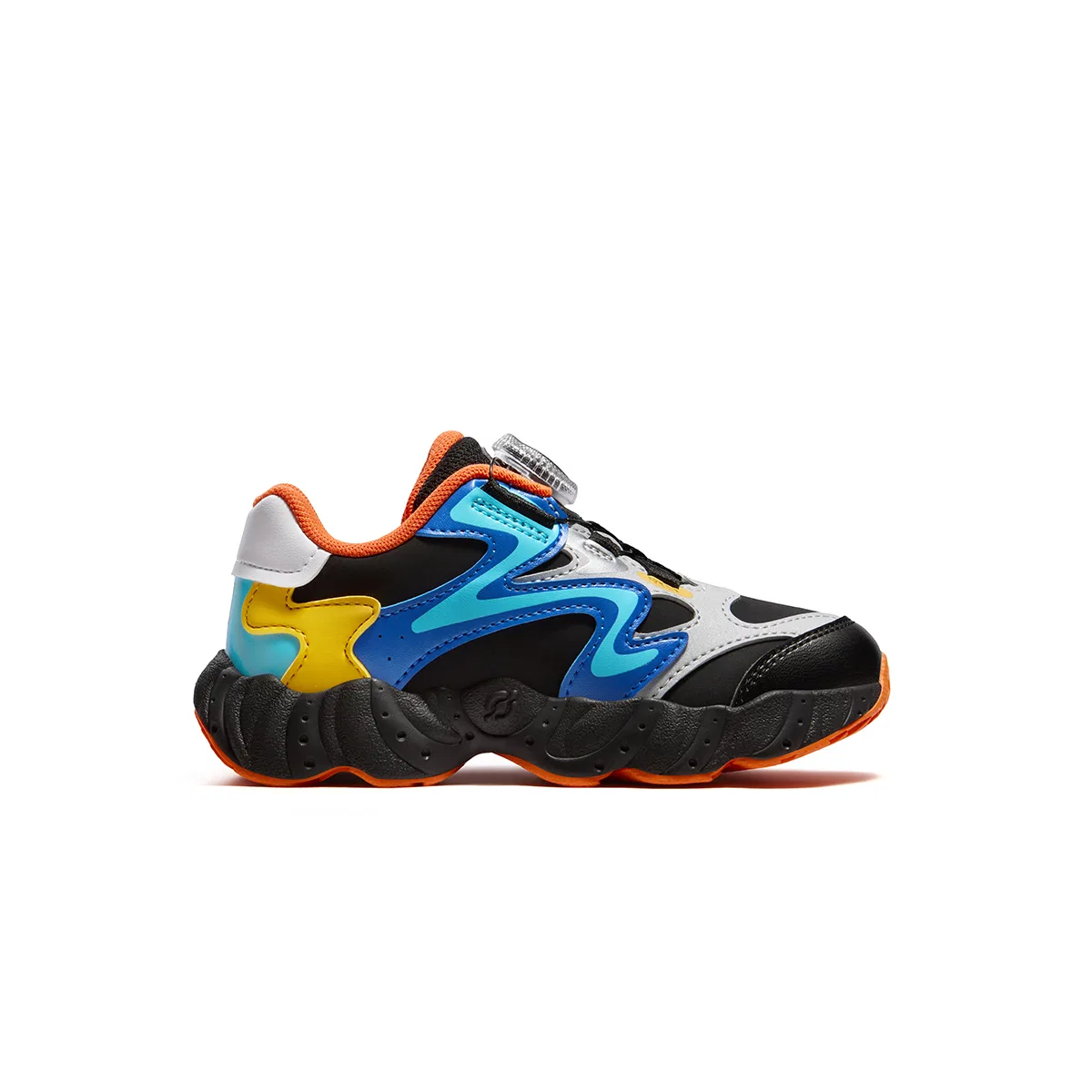 Детские кроссовки с шнуровкой Heritage FHT FILA KIDS, Black/Marine Blue — фото 3