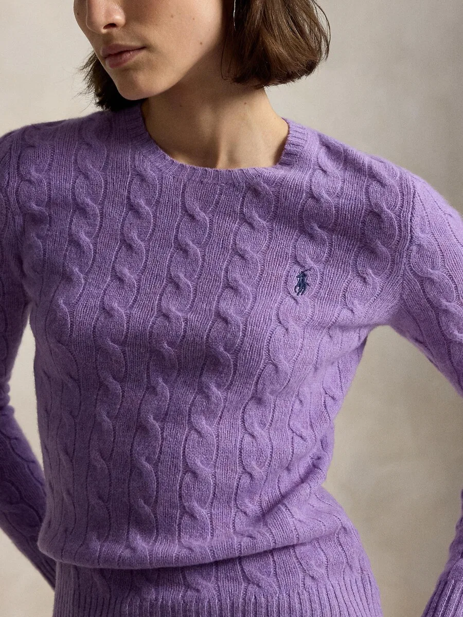 Свитер Polo Ralph Lauren лавандового цвета — фото 3