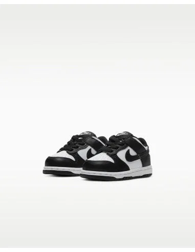Детские кроссовки из кожи и искусственной кожи Nike Dunk Low TD, Weiss Schwarz Weiss — фото 3
