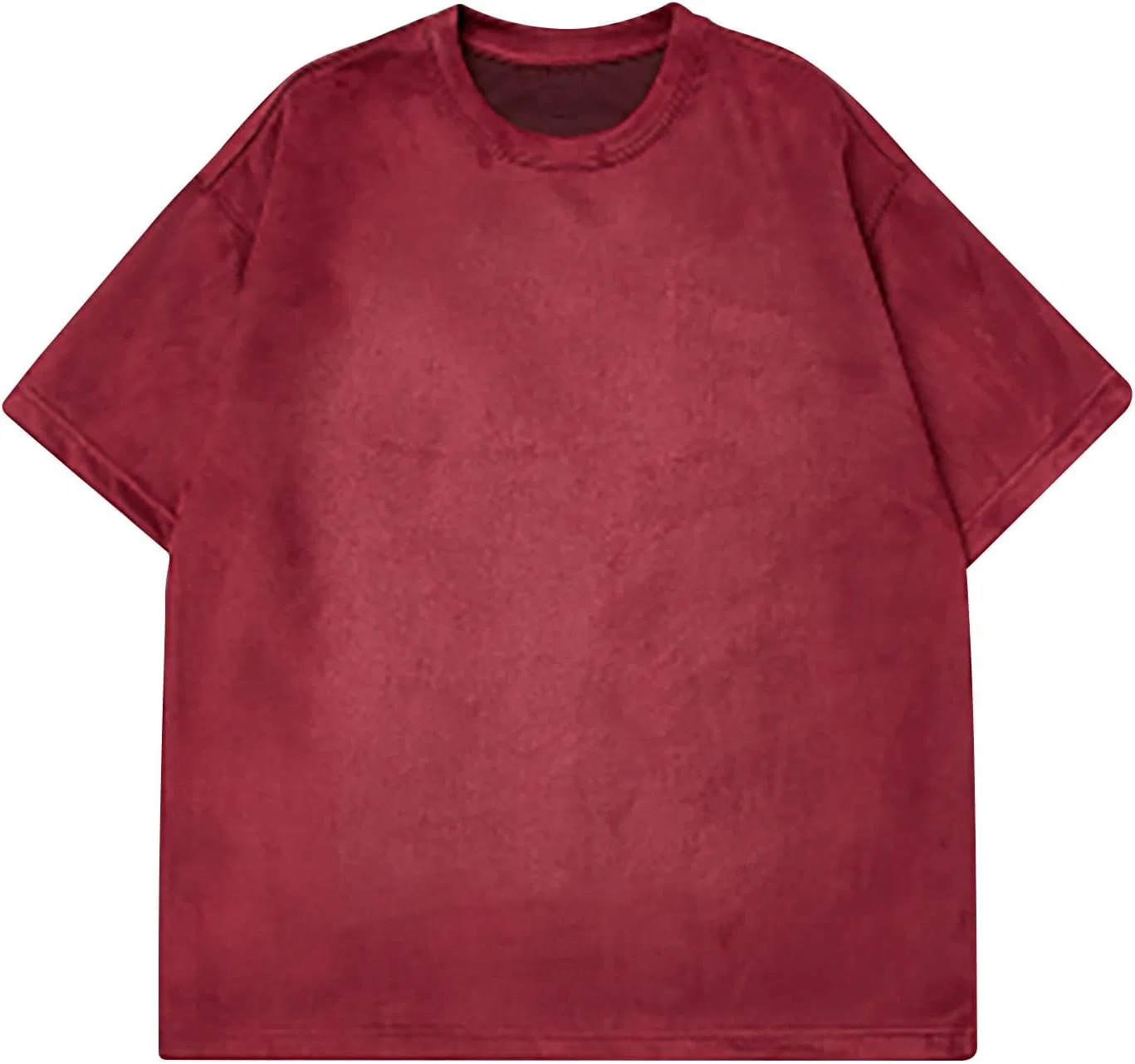 Мужская свободная футболка с круглым вырезом Oversized, Wine