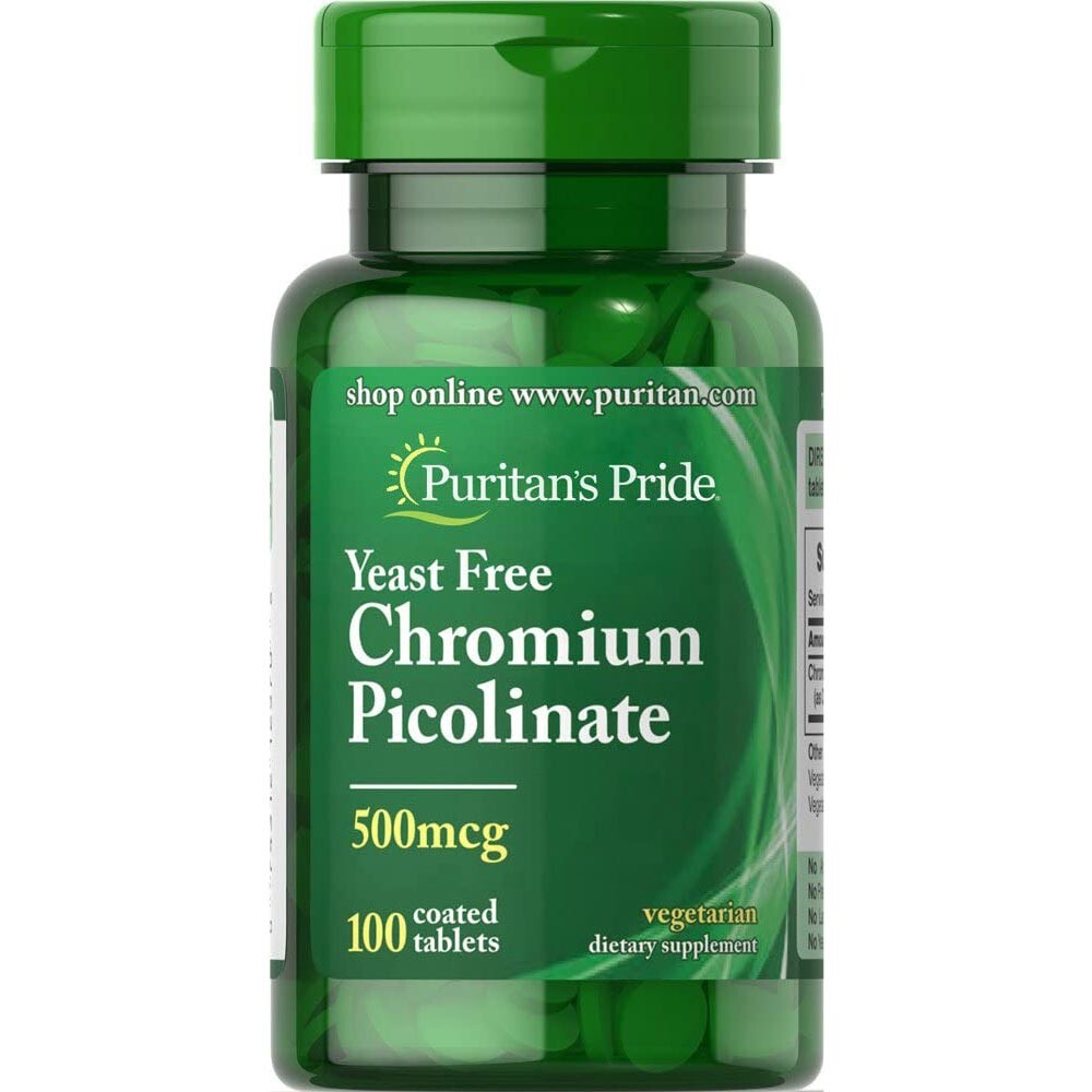 

Пиколинат хрома Chromium Picolinate Puritan's Pride, 500 мкг, 100 капсул