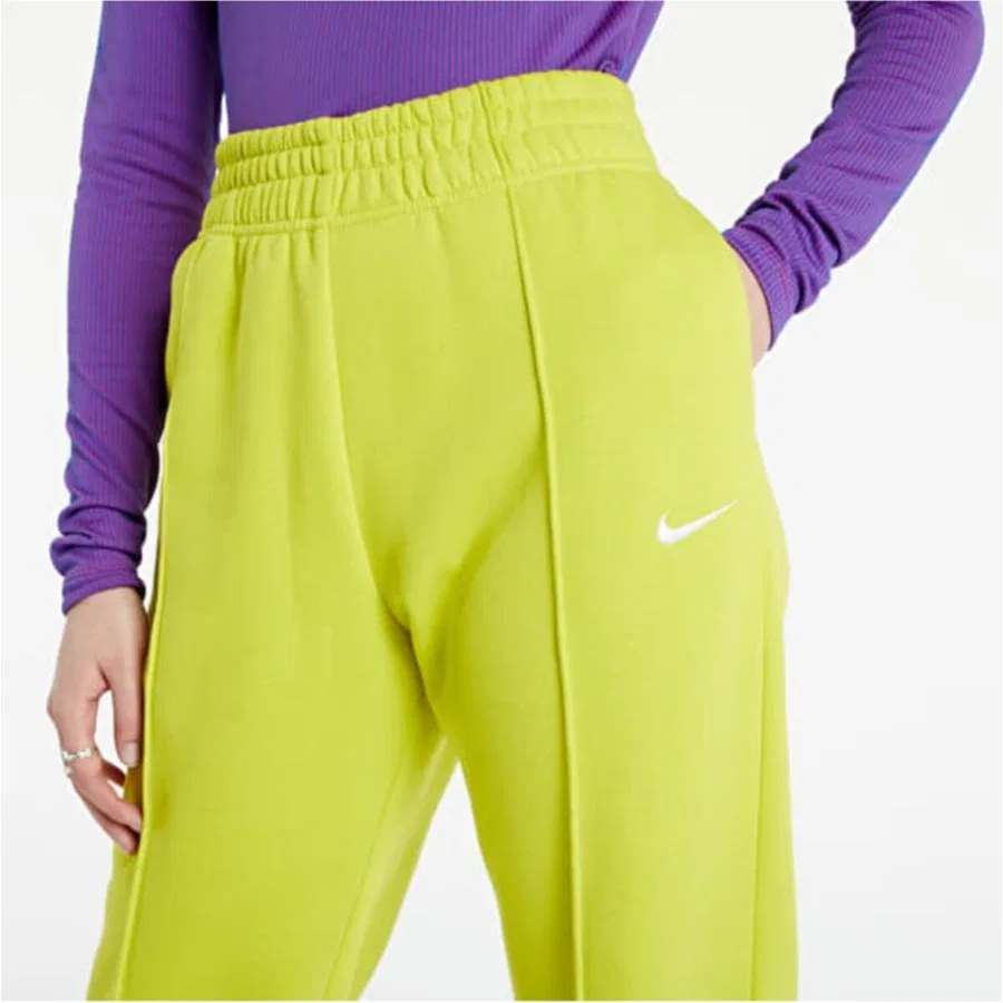 Женские спортивные брюки из флиса с принтом Nike Sportswear Essential Collection, Зеленый