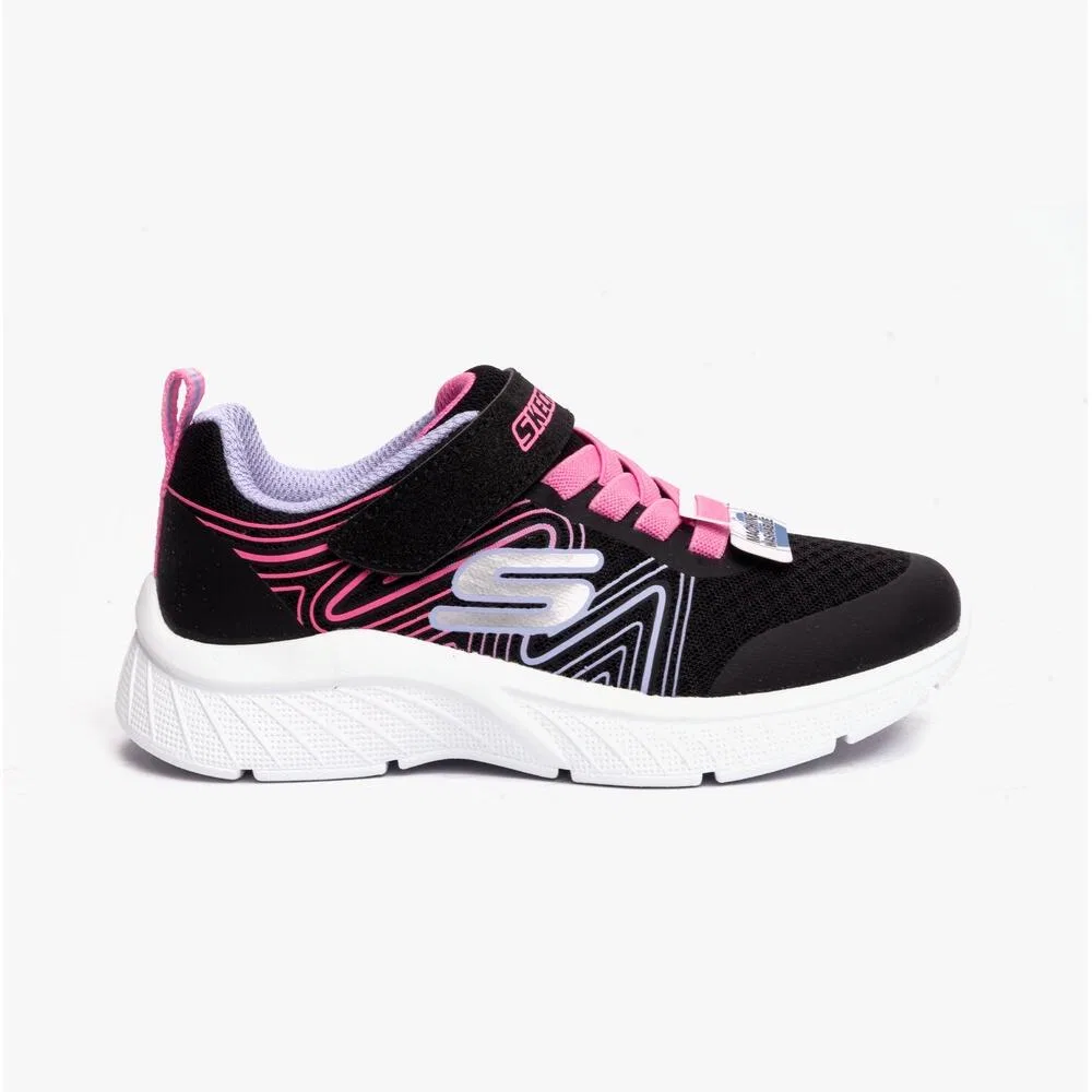 Детские кроссовки с принтом 303535L-BKMT Skechers, Schwarz Bunt