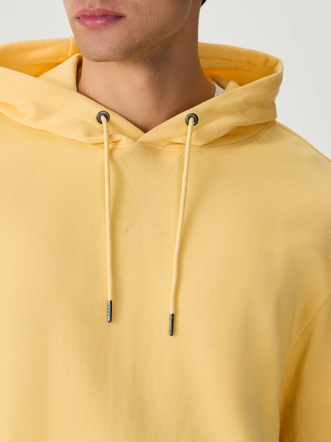 Худи из хлопка, легкое, модель Lightweight Jersey Hoodie Next, желтый — фото 4