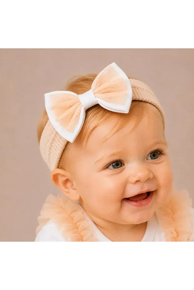 Детский комплект для девочек с тюлевой юбкой Basics Aa Bebek, Beige — фото 3