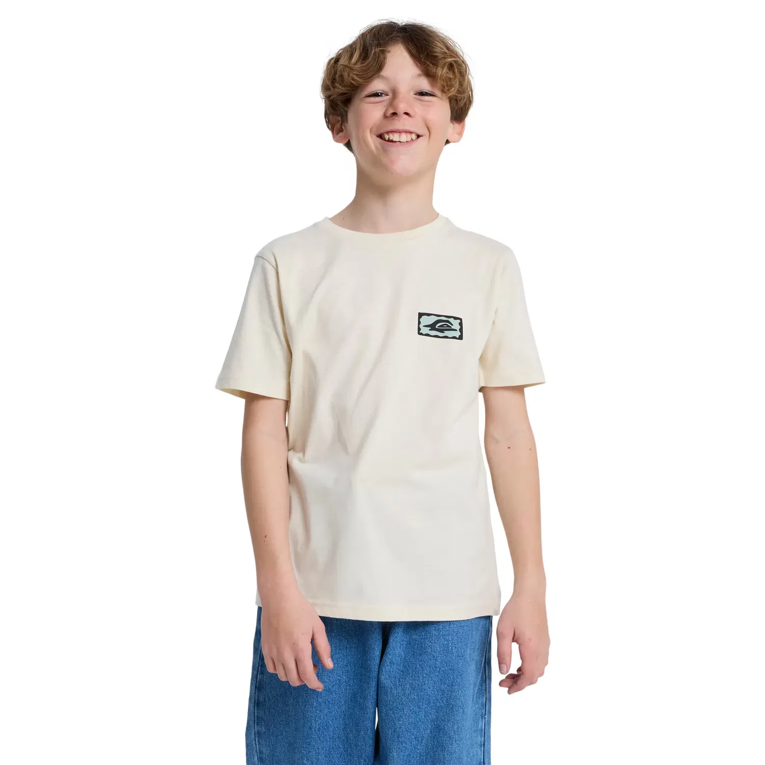 Детская футболка с принтом Serenity Splash Quiksilver, Blanco