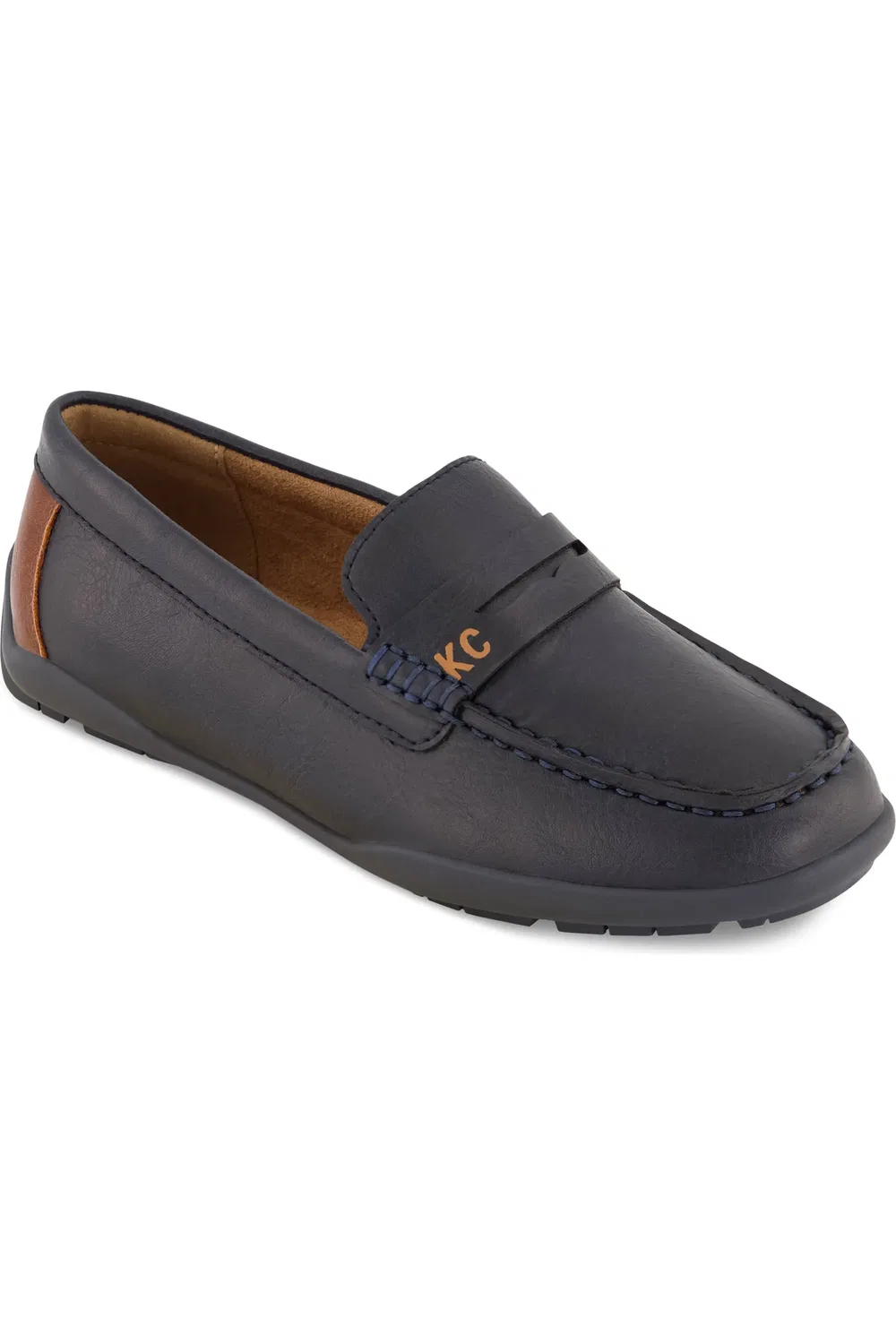 Детские туфли лоферы на плоской подошве Jason Penny Kenneth Cole, темно синий