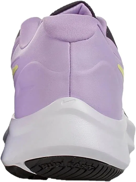 Детские кроссовки для мальчиков с длинным шнурком Star Runner 3 NIKE, Purple Cave White Lilac — фото 4