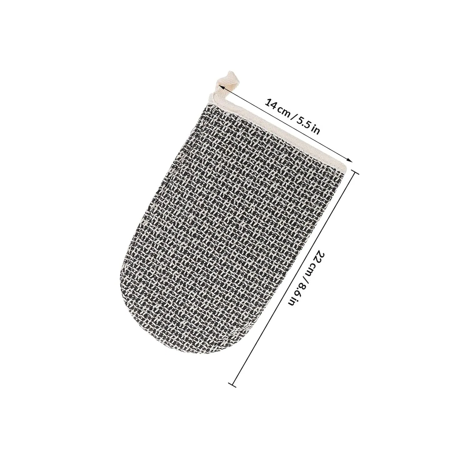 Мочалка для тела из сизаля 2 шт, HEATSHAKING, 22x14x1.3 см — фото 2