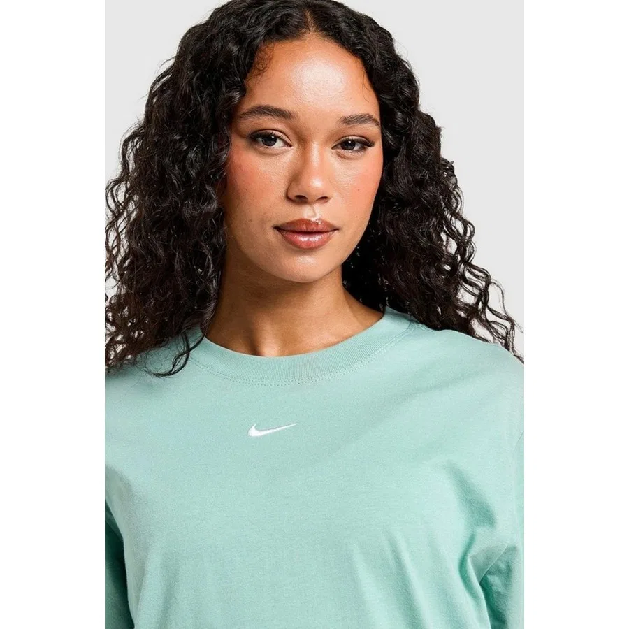 Футболка свободного кроя с вышивкой Swoosh Nike Sportswear, Зеленый — фото 4