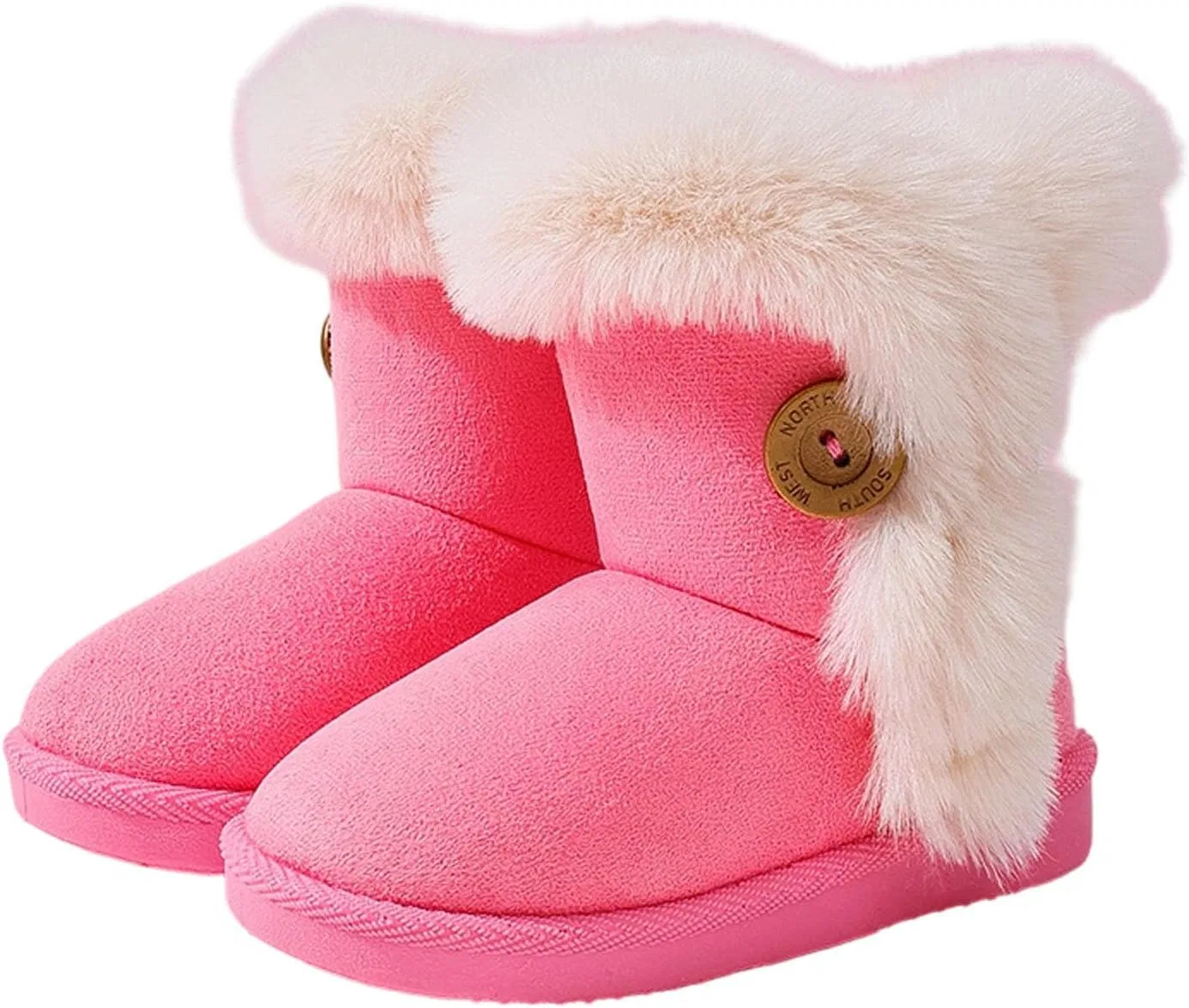 Детские зимние сапоги для девочек на меху SHOPESSA, Beige