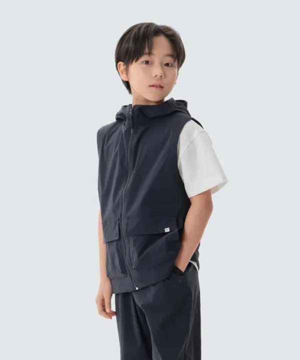 Жилет с охлаждающим эффектом Route, Snowpeak Apparel Kids, темно-синий