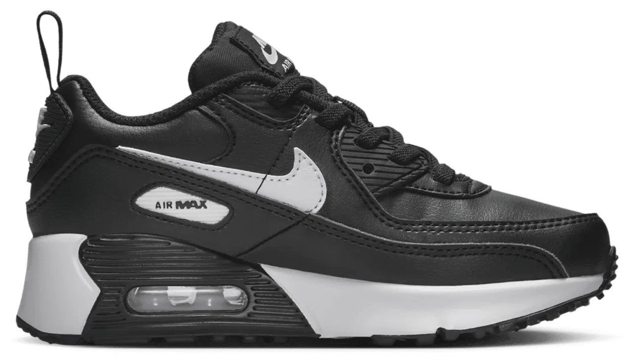 Кроссовки для мальчиков Air Max 90 EasyOn Nike, черный/белый