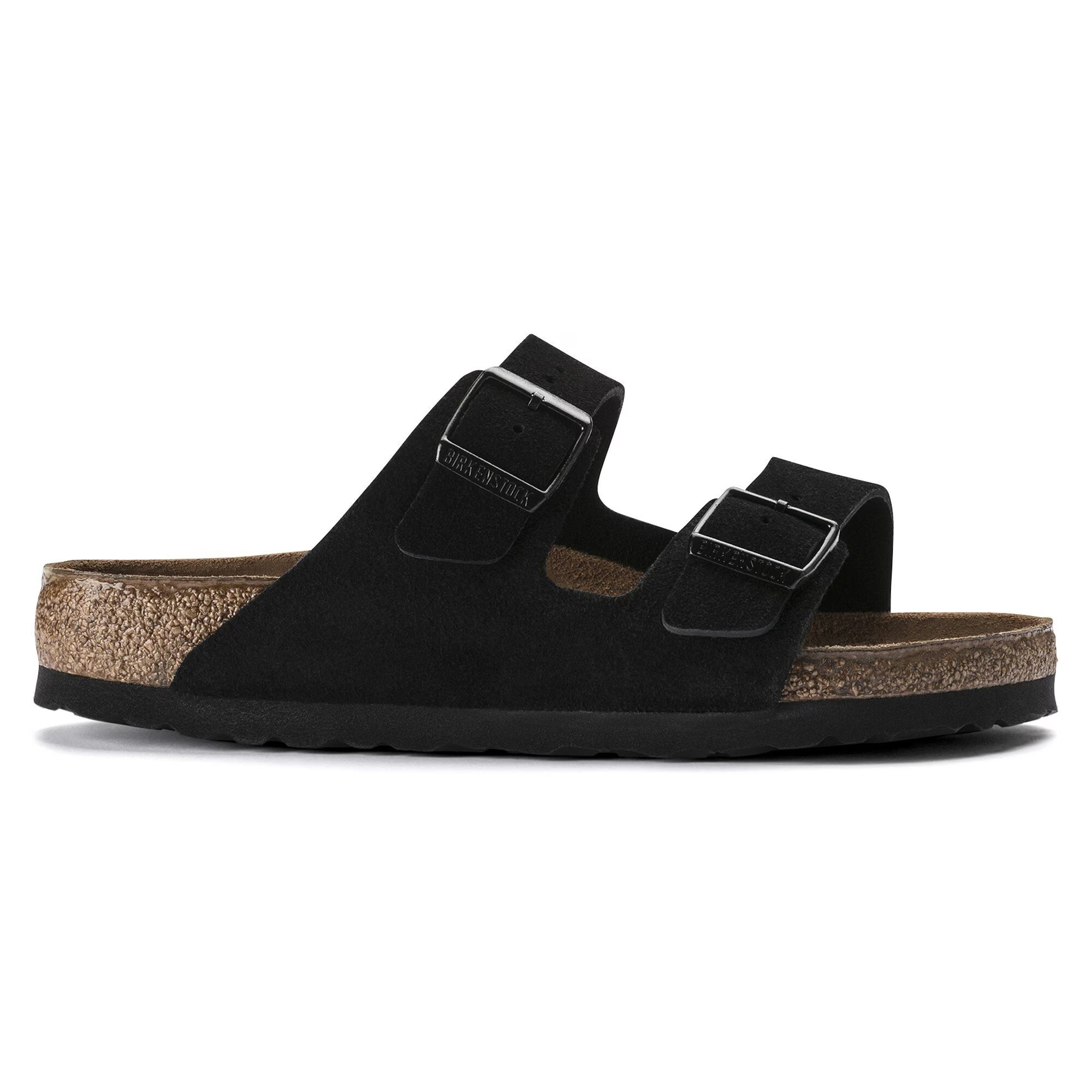 

Сандалии Birkenstock Arizona Soft Footbed Suede Leather, черный