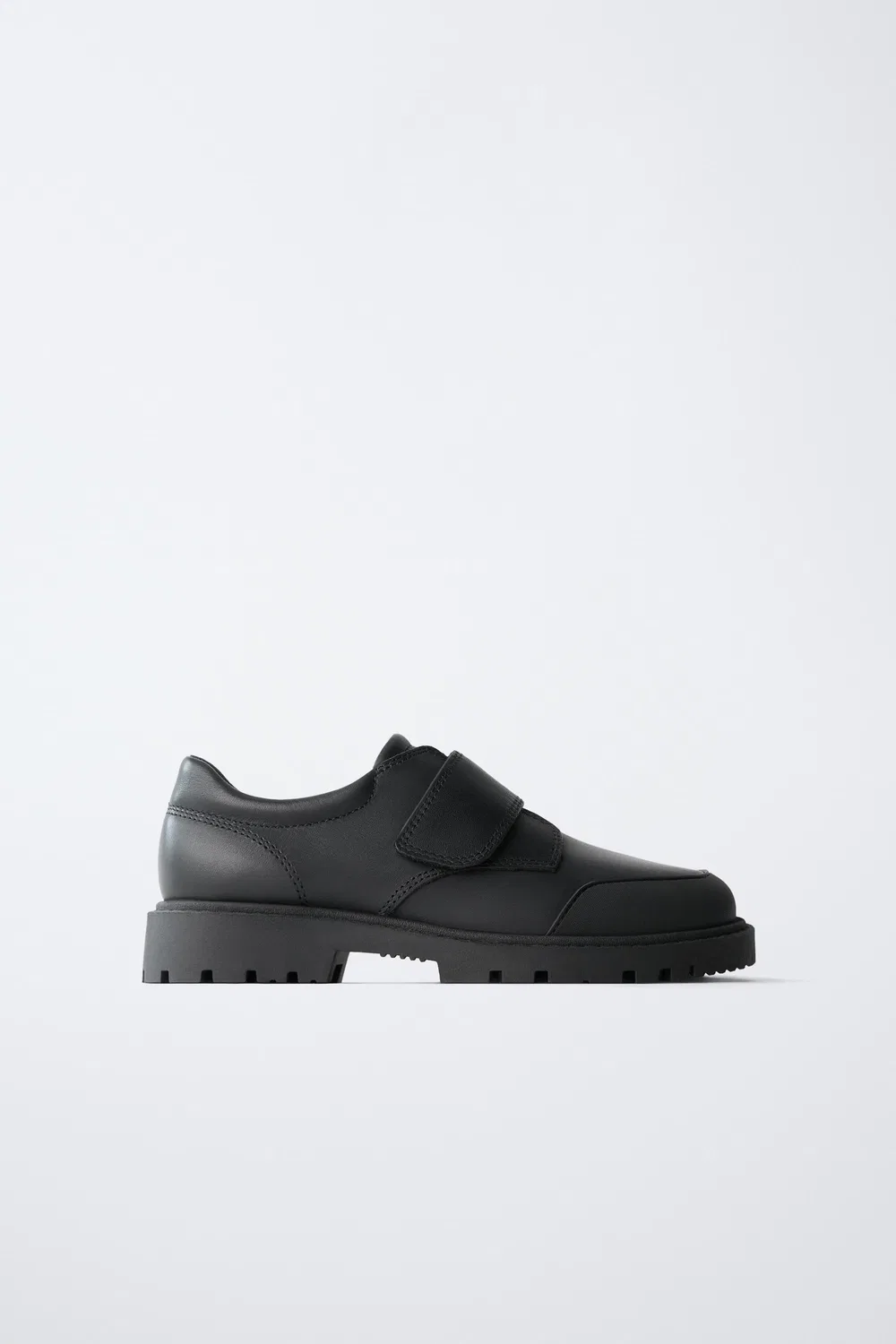 Кожаные школьные туфли ZARA, Black