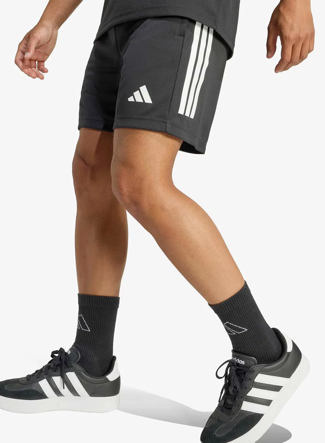 Шорты с технологией Climacool Sereno Cut 3-Stripes Adidas, черный — фото 3