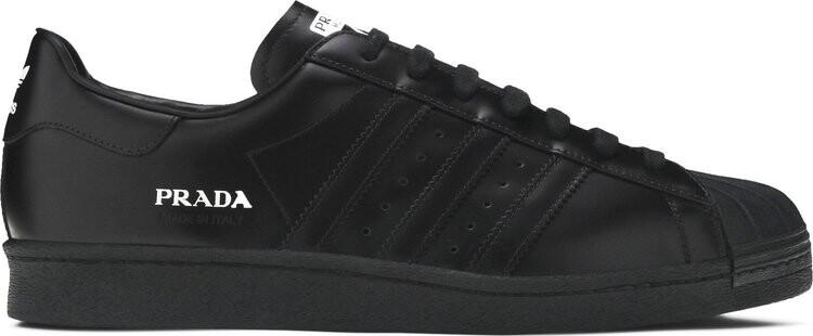 

Кроссовки Adidas Prada x Superstar 'Core Black', черный