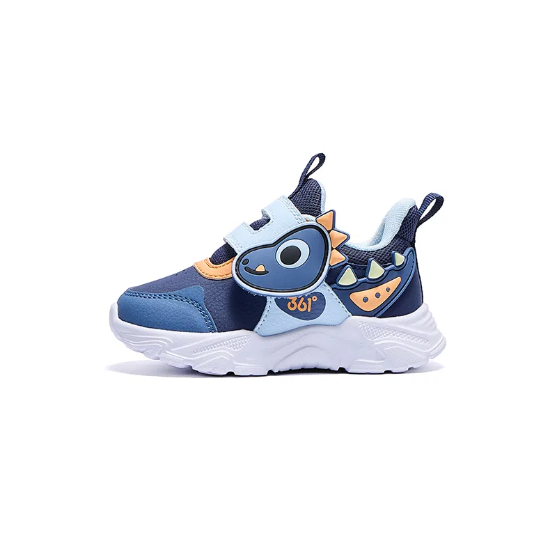 Детские кроссовки для мальчиков с защитой от скольжения 361°KIDS, Light Prussian Blue/Eternal Blue/Milkshake Orange