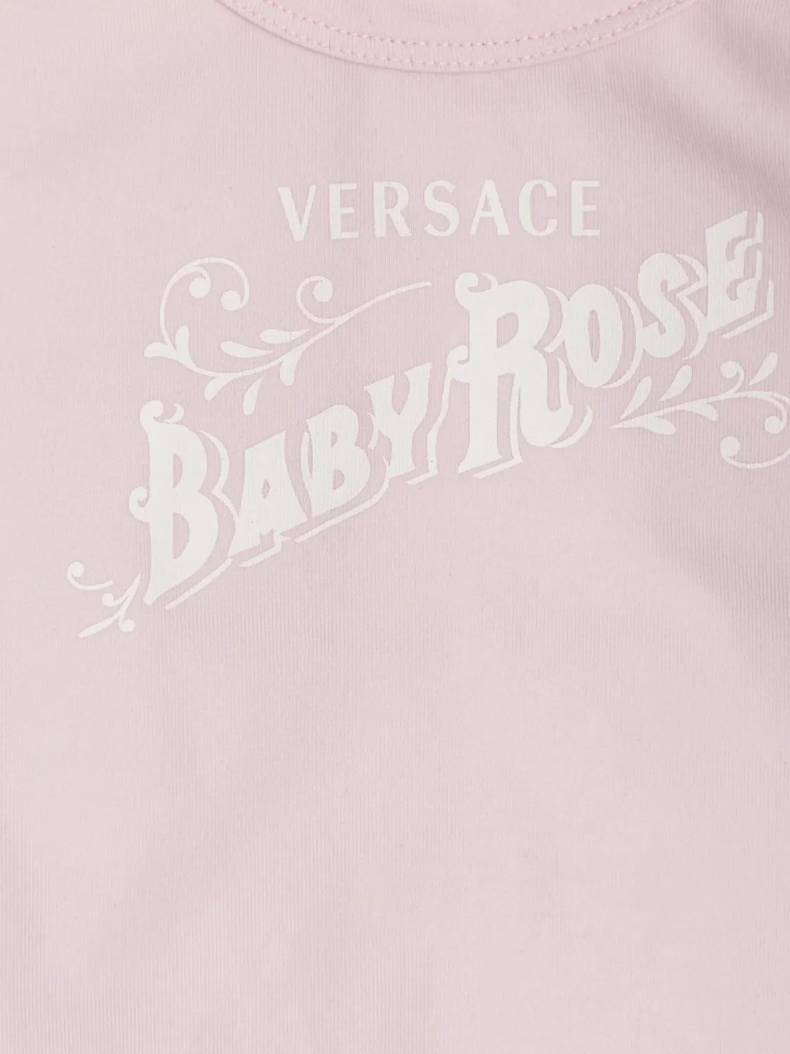 Комплект Baby Rose с длинными рукавами и логотипом Versace Kids, розовый — фото 4