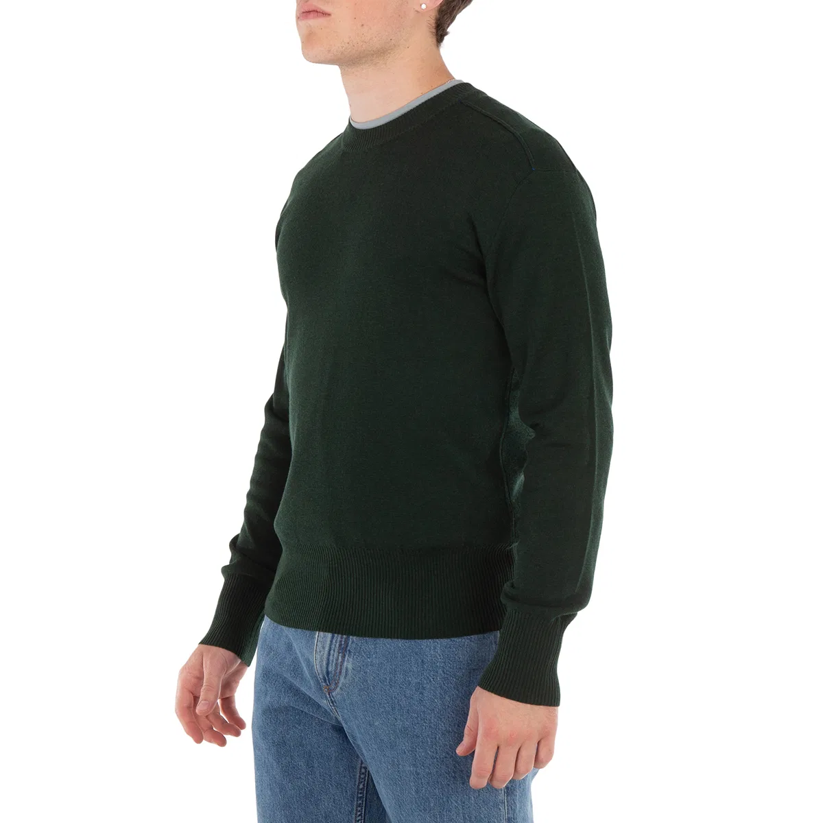 Джемпер шерстяной с круглым вырезом Crew Neck Wool Jumper Burberry, Ivy — фото 2