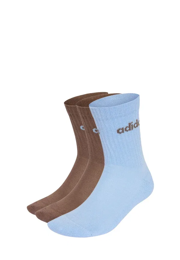 Носки средней длины, мягкие носки, унисекс, комплект из 3 пар - носки Adidas Performance, синий