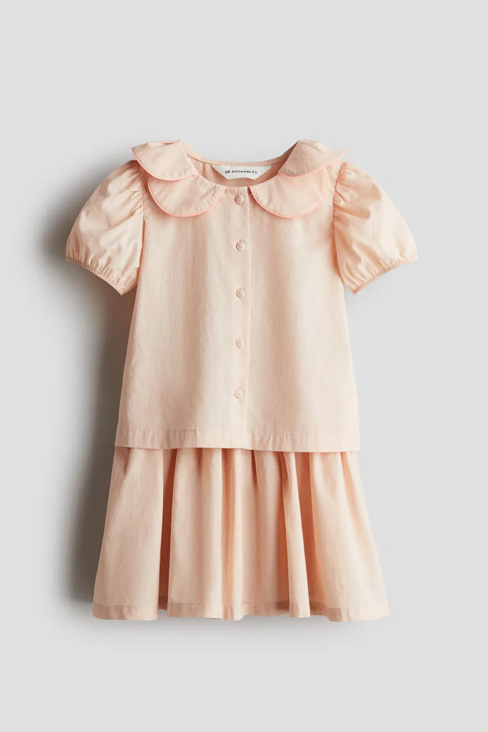 Комплект из двух предметов: блузка и юбка H&M, Pfirsich