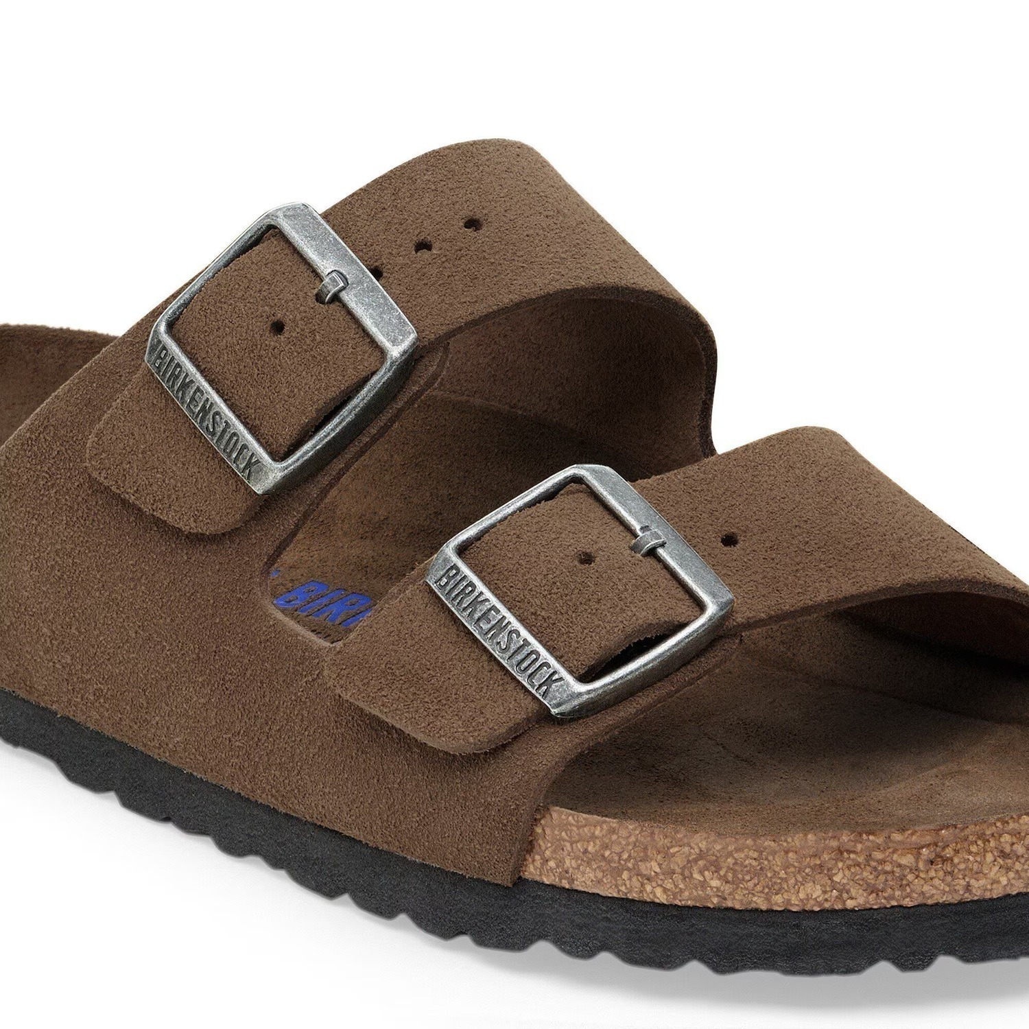 Сандалии Birkenstock Arizona Soft Footbed Suede Leather узкие, коричневый — фото 4
