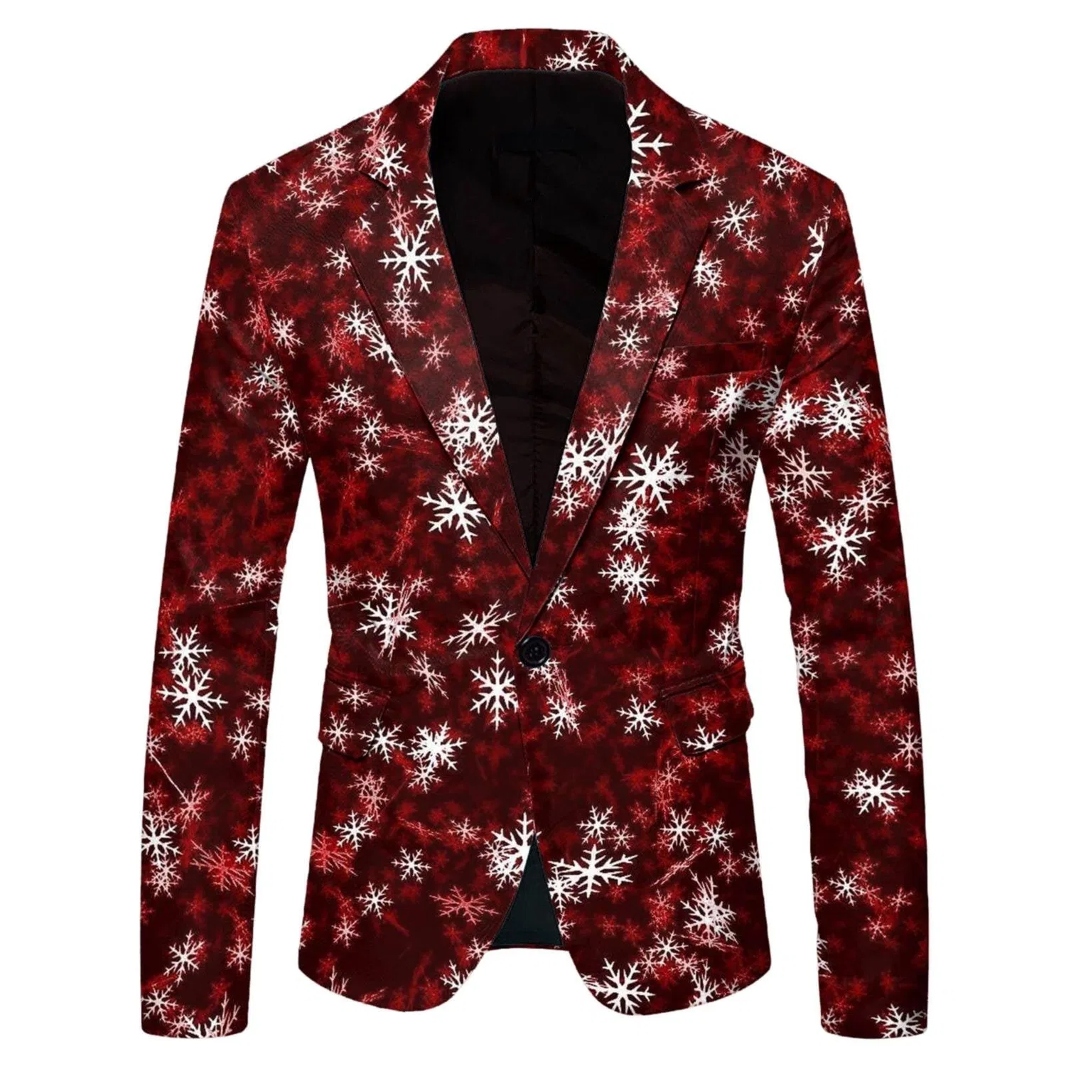 Женское пальто с 3D-принтом Christmas Casual Coat Hood, Vino