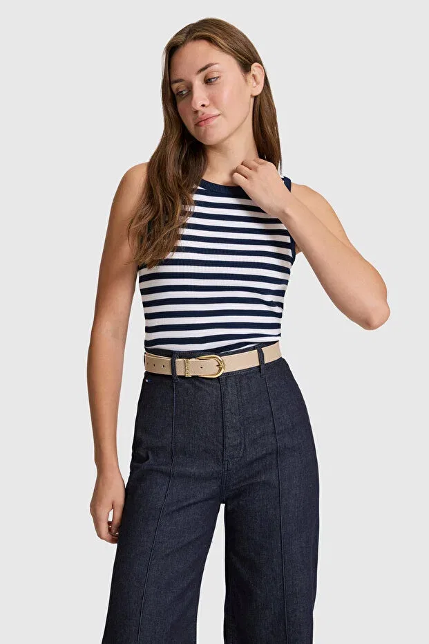 Женская футболка с округлым вырезом U.S. Polo Assn., Navy Blue — фото 3
