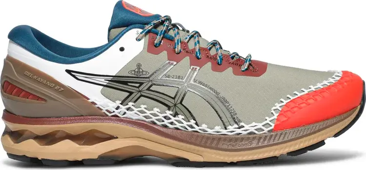 Кроссовки vivienne westwood x gel kayano 27 de 'lichen green brown' Asics, зеленый — фото 2