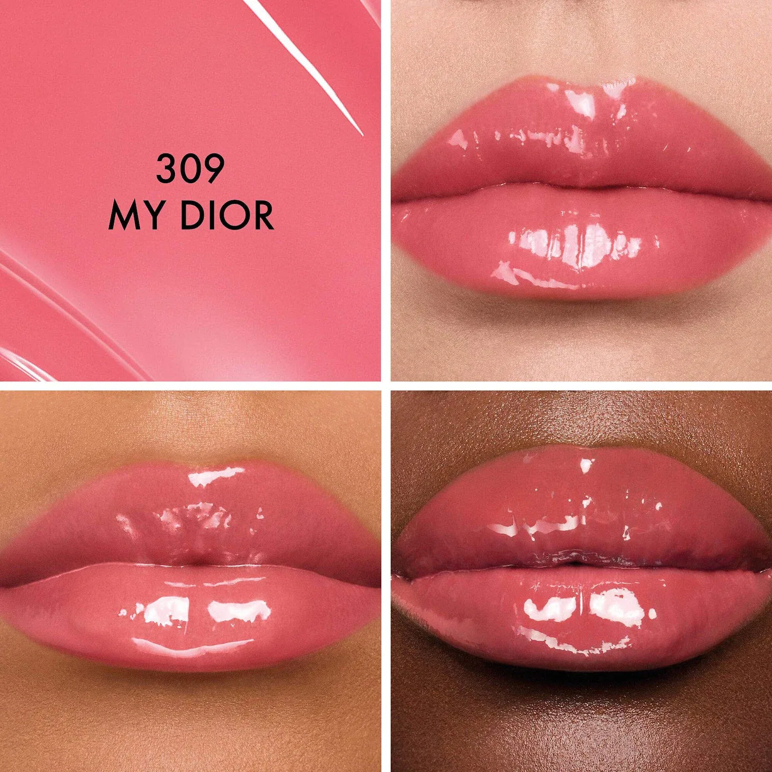Блеск для губ DIOR Addict Glass Lipstick, 2.7 г, с гиалуроновой кислотой, High Shine finish, DIOR, 309: My Dior — фото 2