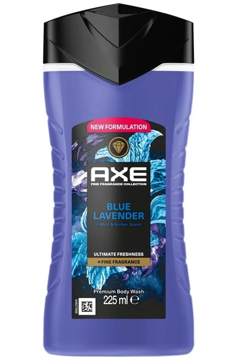 Гель для душа AXE Fine Fragrance Collection Blau Lavendel, 6x225 мл