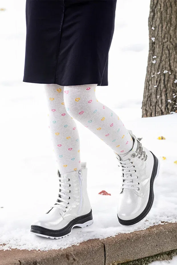 Детские ботинки для девочек на шнуровке Kiko Kids, Sedef — фото 2
