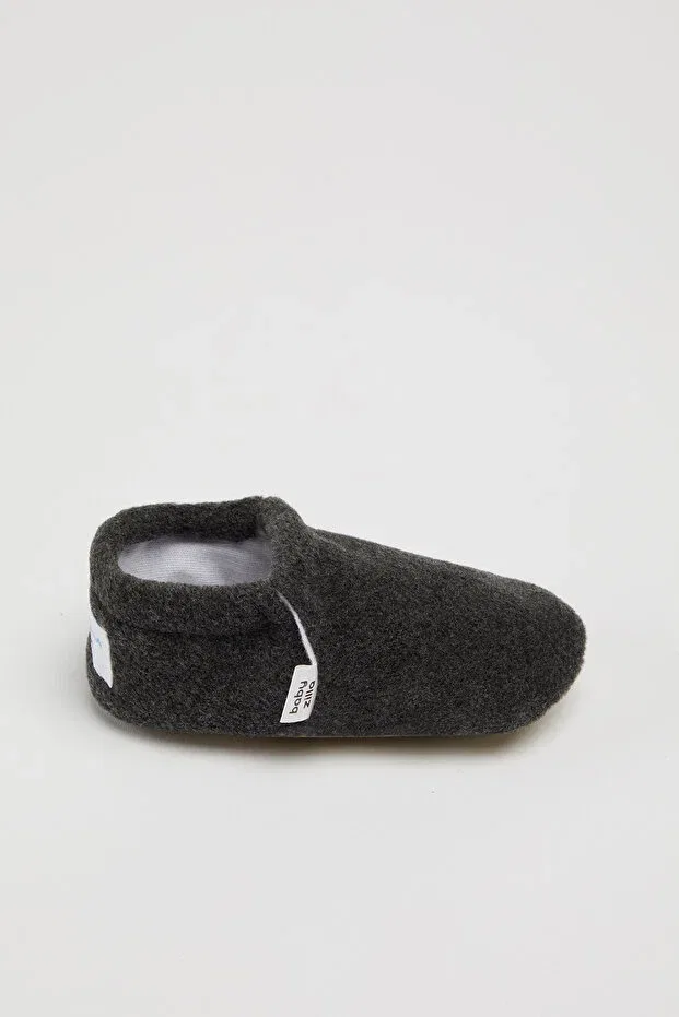 Детские пинетки из флиса с нескользящей подошвой, Babyzilla, Anthracite — фото 3