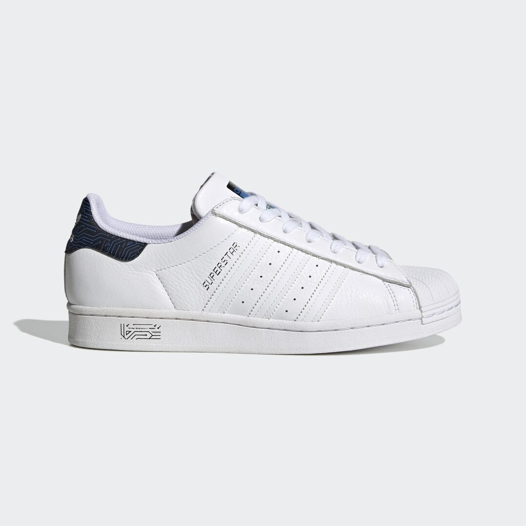 

Кроссовки унисекс Adidas Originals Superstar, белый/синий