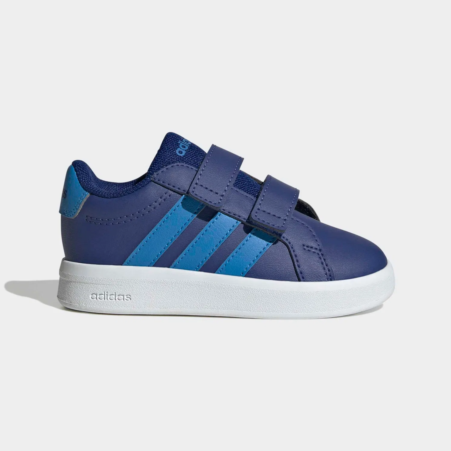 Детские кроссовки классические Grand Court 3.0 Adidas Sportswear, Mystery Ink/Lucid Ray Blue — фото 2