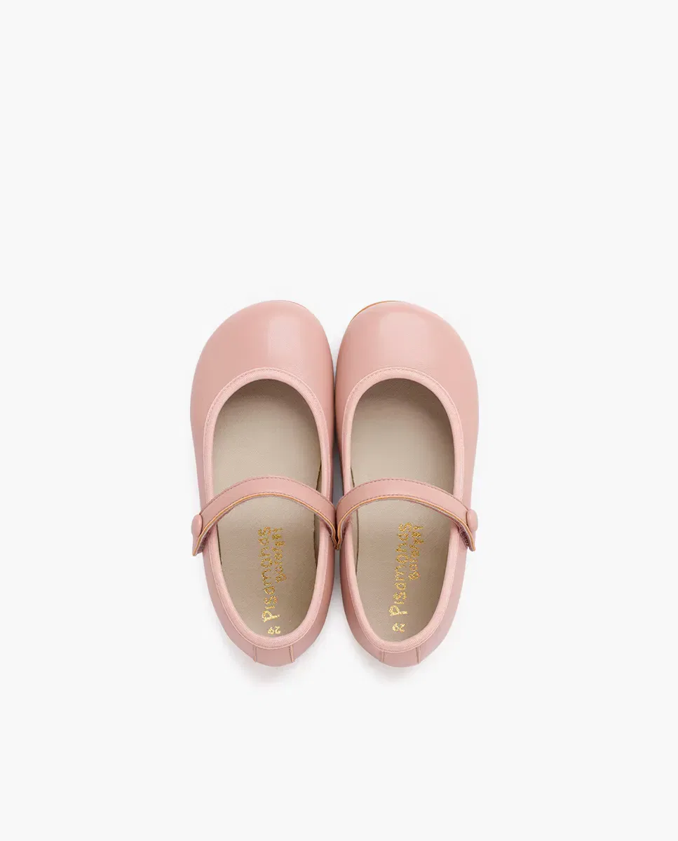 Детские балетки для девочек Merceditas de niña comunión barefoot tira adherente Pisamonas, Rosa — фото 4