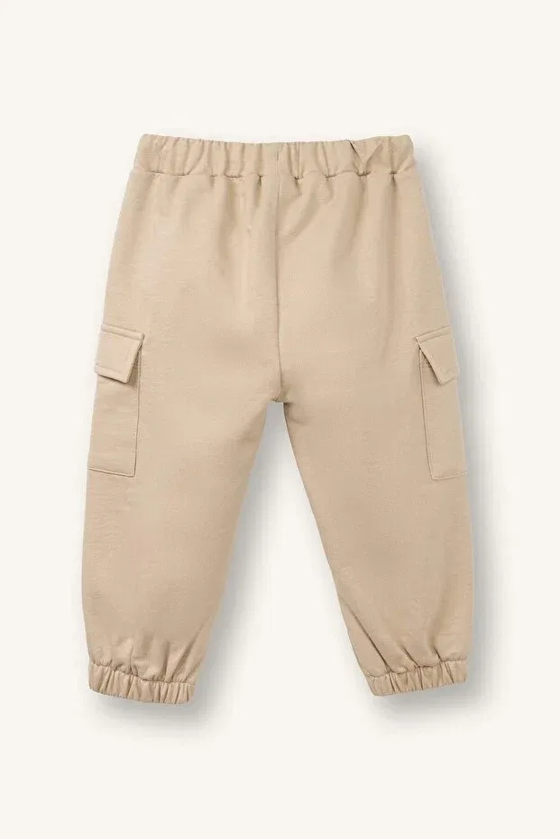 Детские брюки для мальчиков хлопковые Defacto, Beige-Bg106 — фото 3