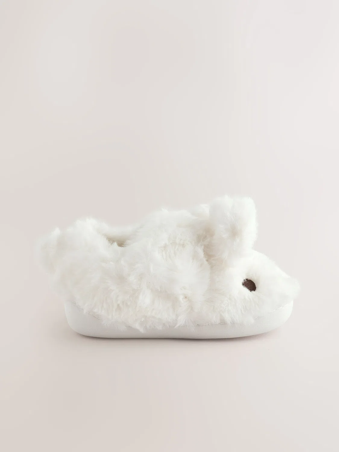 Тапочки с мордочкой зайчика White Cupsole Slippers Next, белый — фото 2