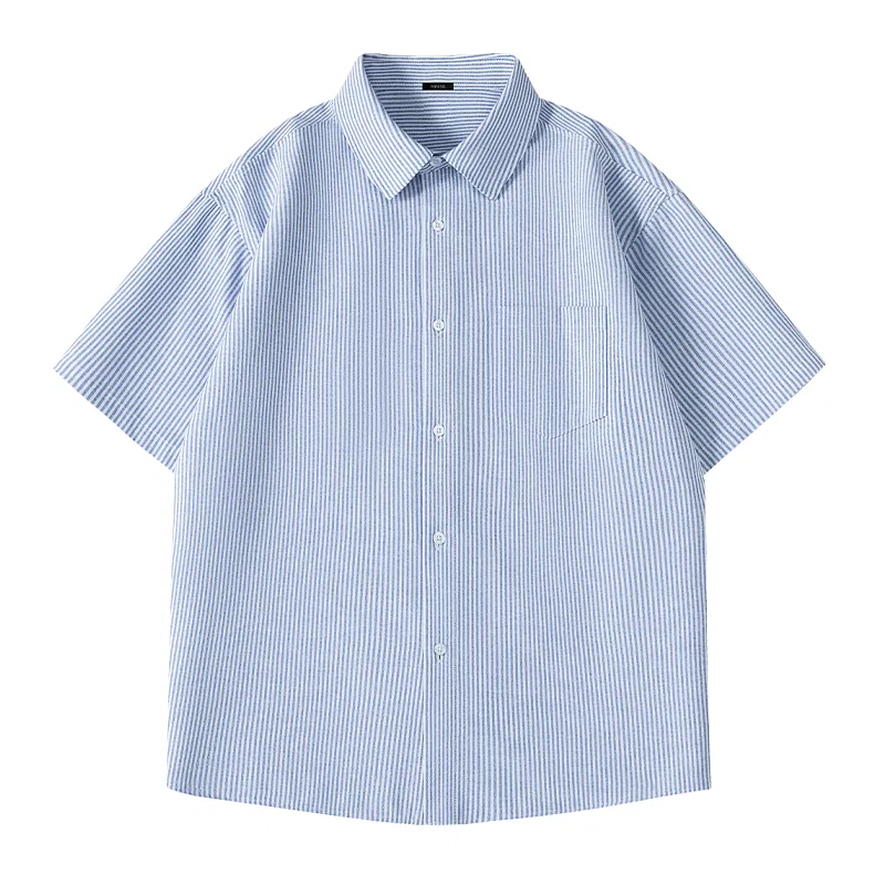 Детская рубашка с коротким рукавом 2 Pack MINISO, Blue White Stripes