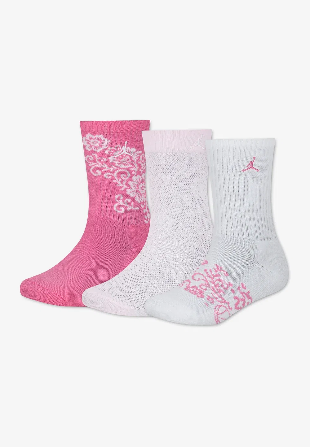 3 пары носков Jordan, Gym Pink/White