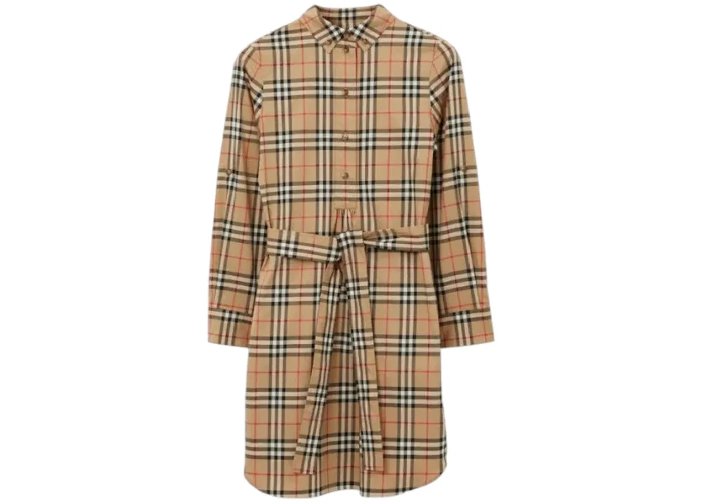 Женское платье с клетчатым принтом Dress Burberry, Brown