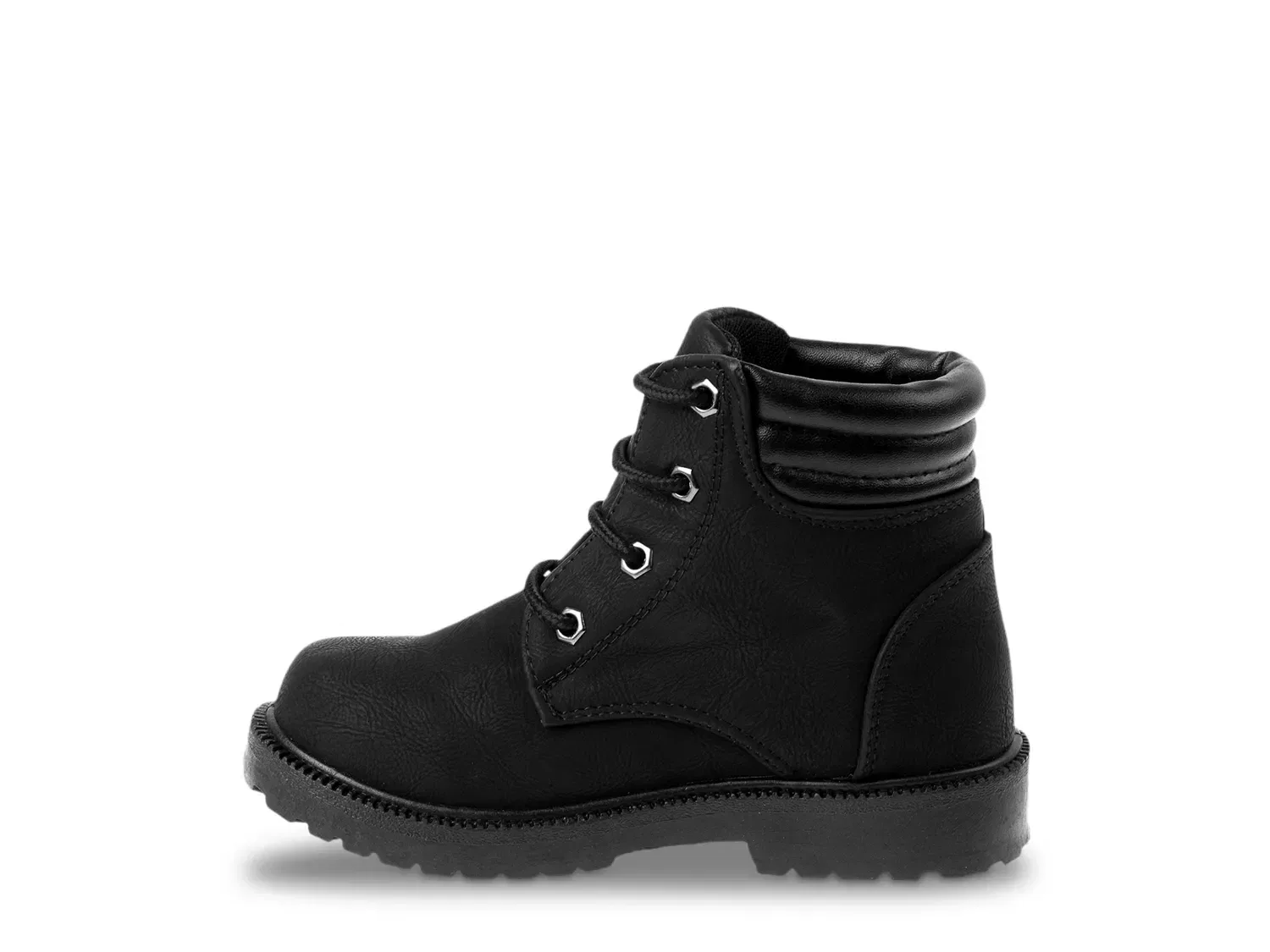 Ботинки на шнуровке, Lace-Up Boot, Rugged Bear, черный — фото 4