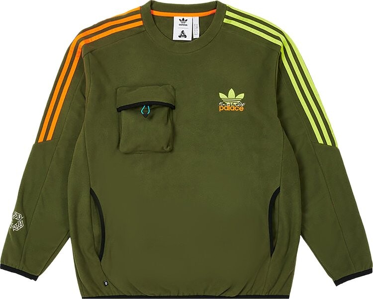 

Толстовка Palace x adidas Nature Crew 'Wild Pine', зеленый
