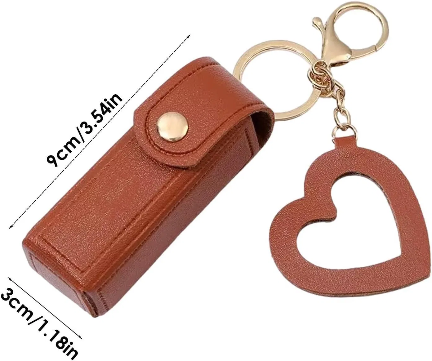 Косметичка из PU-кожи, Lippenstift-Mini-Aufbewahrungstasche, Coffee Generisch — фото 2