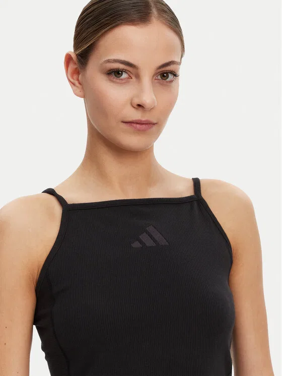 Топ slim fit ALL SZN Rib Adidas, черный — фото 3