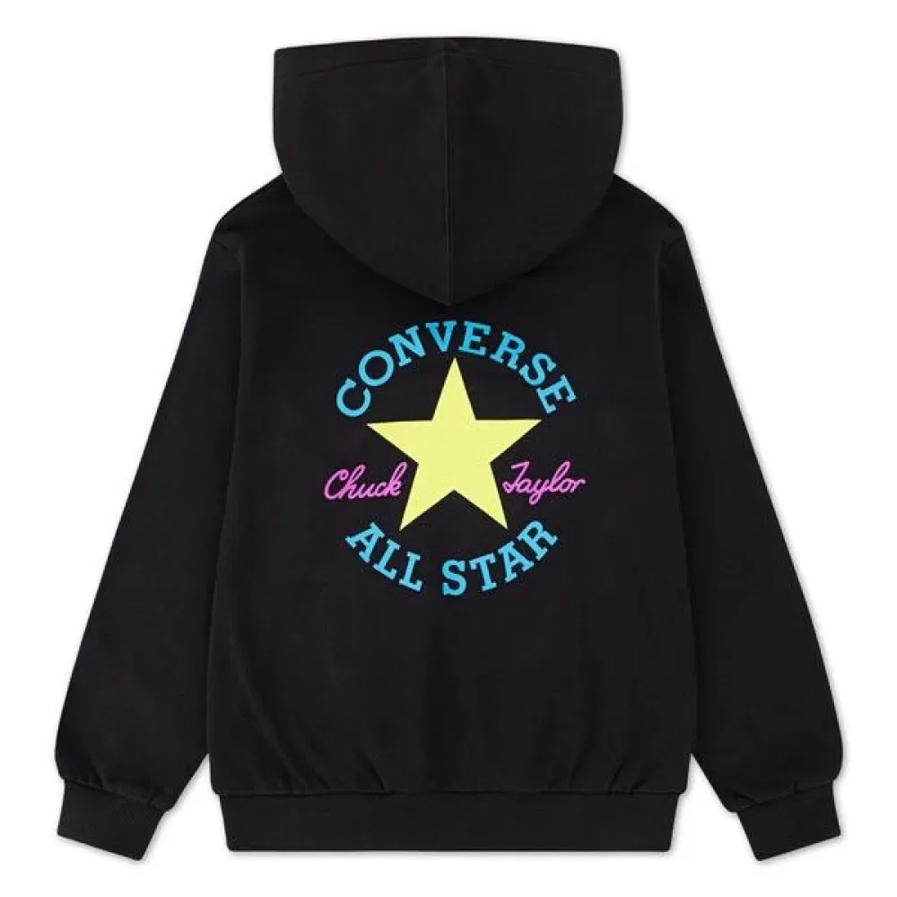 Детское худи для мальчиков с капюшоном Cnvb Ultimate Essential Dctp Converse kids, Black — фото 2